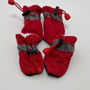 Red dog booties